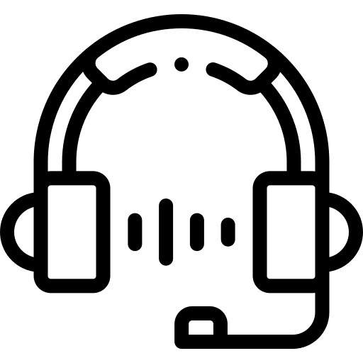 Headphones music player communications sound icon Headphones music player communications sound icon