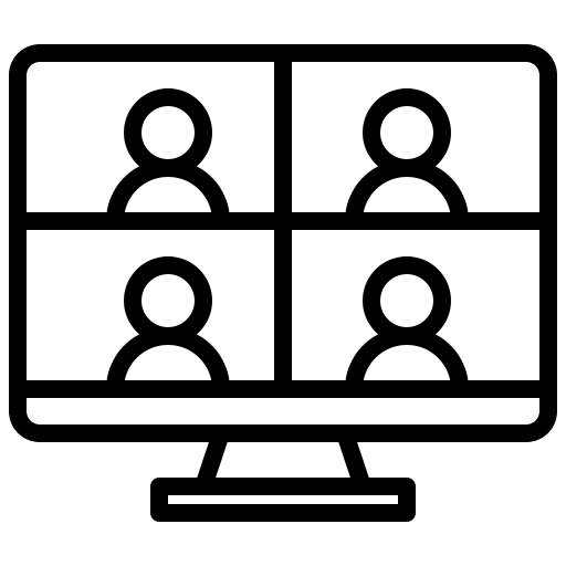 Meeting online video video call icon