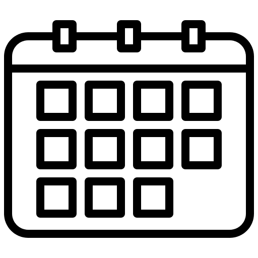 Calendar schedule calendary administration icon