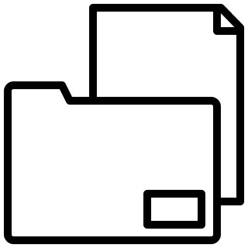 Folder open folder documents document icon