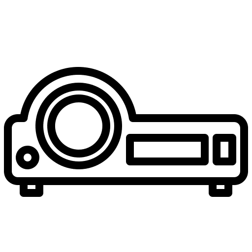 Projector electronics technology presentation icon Projector electronics technology presentation icon