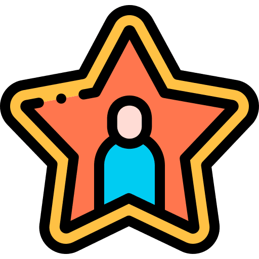 Fame person people success icon Fame person people success icon