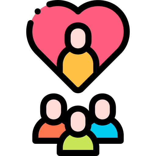 Fans favorite people heart icon Fans favorite people heart icon
