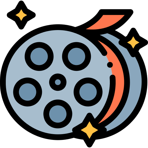 Film roll photography film reel reel icon