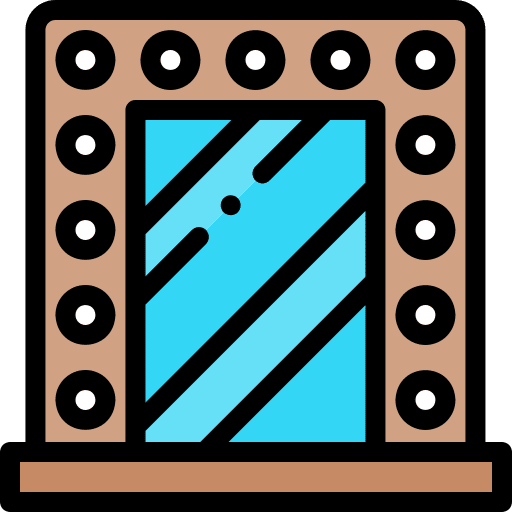 Mirror backstage entertainment furniture and household icon Mirror backstage entertainment furniture and household icon