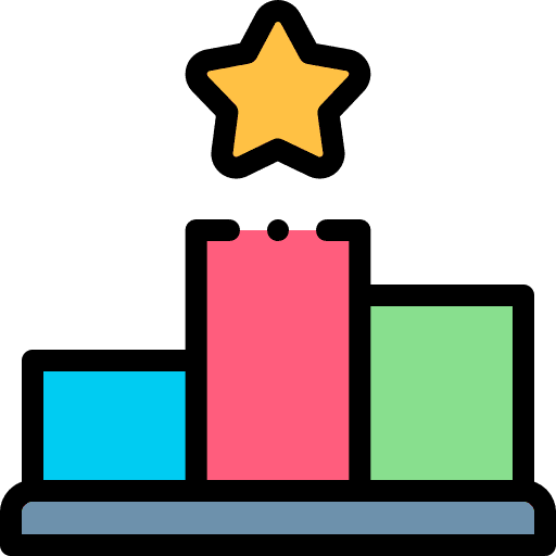 Ranking star rank statistics icon Ranking star rank statistics icon