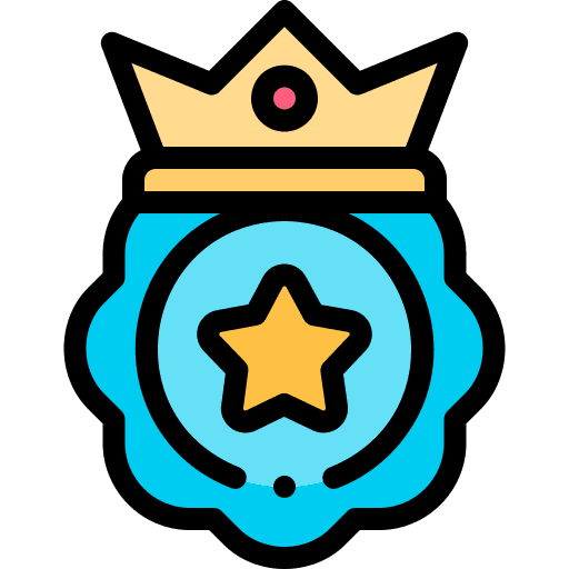 Badge sports and competition ribbon award icon Badge sports and competition ribbon award icon