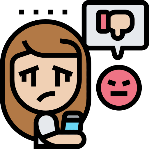 Cyberbullying feelings disapproval cyberbullying icon