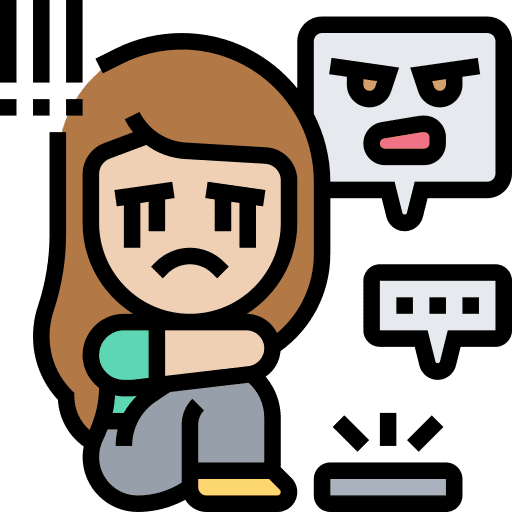Intimidate intimidation people communications icon
