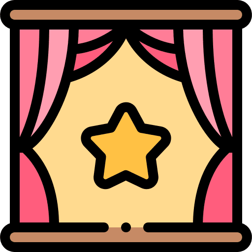 Stage entertainment cinema stage icon Stage entertainment cinema stage icon