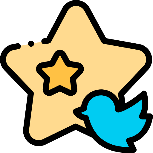 Tweet tweet celebrity communications icon Tweet tweet celebrity communications icon