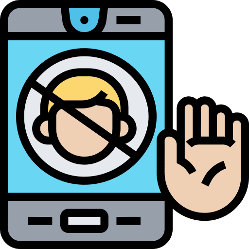 Blocking abuse banned miscellaneous icon