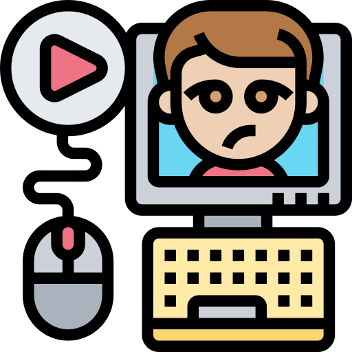 Computer offensive man user icon