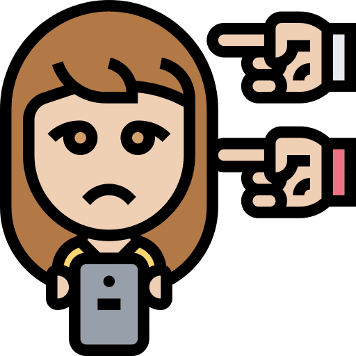 Exclude girl exclude user icon