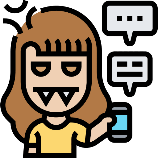 Frustrated frustration cyberbullying miscellaneous icon