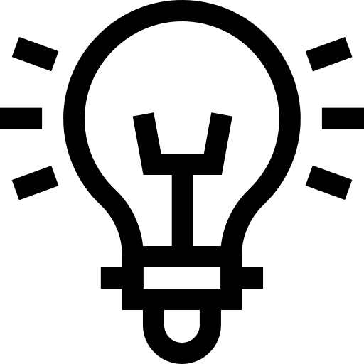 Idea innovation lamp idea icon