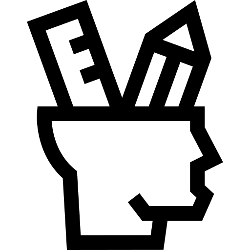 Graphic design art and design education ruler icon