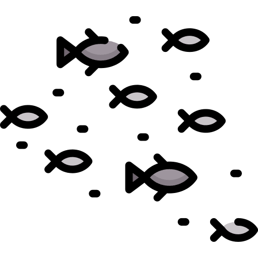 Fish holidays ocean sea icon
