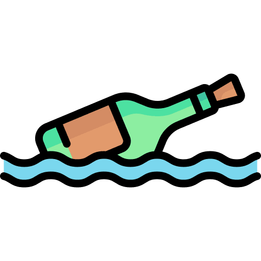 Message in a bottle ocean communications sea icon Message in a bottle ocean communications sea icon