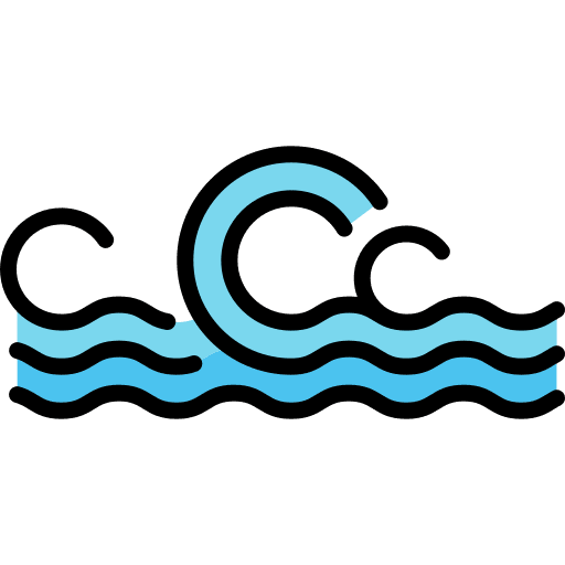 Wave nature sun summer icon Wave nature sun summer icon