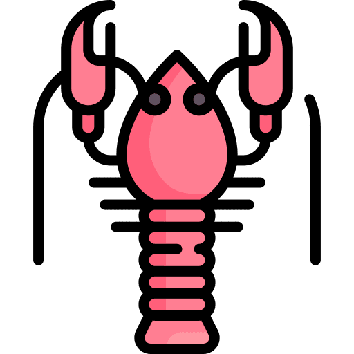 Lobster sea life animals food icon Lobster sea life animals food icon
