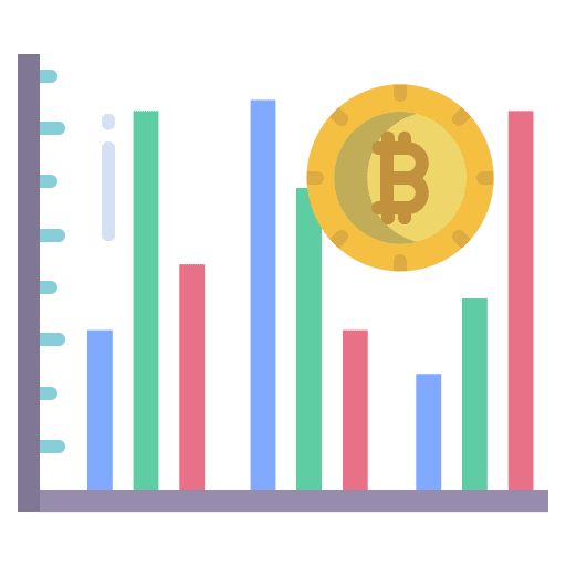 Analytic crash price investment icon