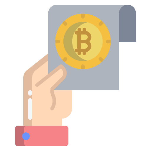 Bill payment bitcoin business and finance icon