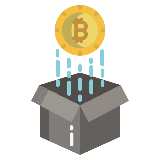 Bitcoin digital currency business and finance cryptocurrency icon