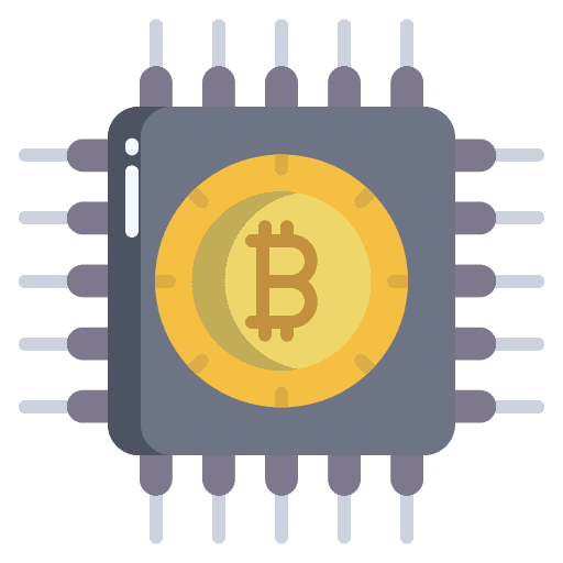 Cpu cryptocurrency crypto bitcoin icon