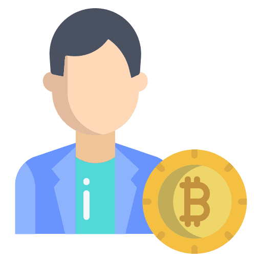 User bitcoin profile people icon