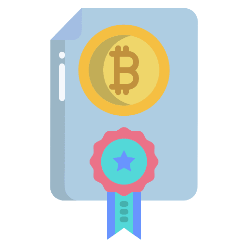 Document certificate guarantee page icon