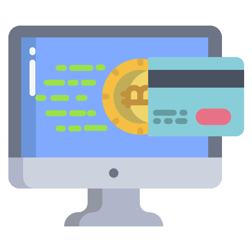 Online online business and finance digital wallet icon
