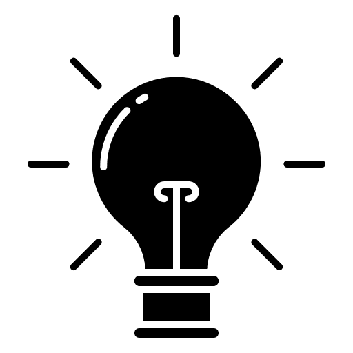 Bulb lightbulb electronics technology icon