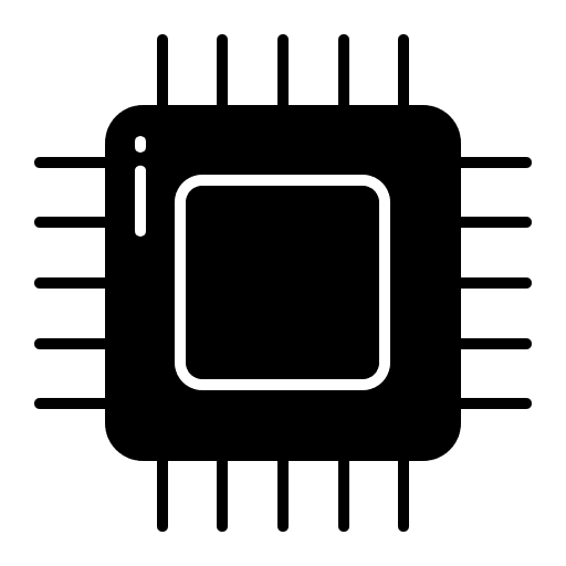 Cpu processor electronics ram icon