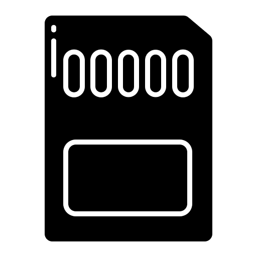 Memory card communications technology electronics icon