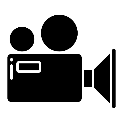 Video movie photographic film cinema icon