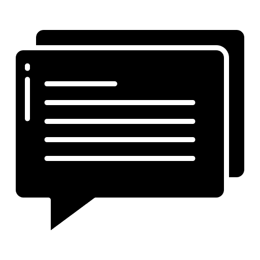 Chat dialogue message comment icon