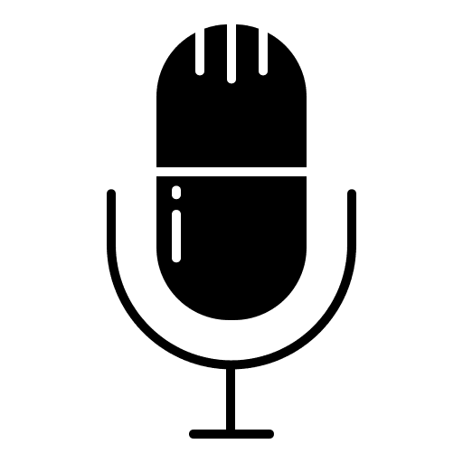 Mic microphones podcast audio icon