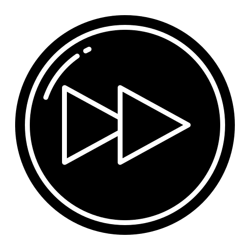 Forward skip interface advance icon