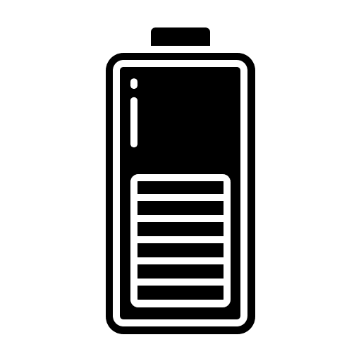 Battery battery level battery status technology icon