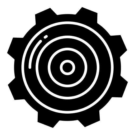 Settings gear configuration settings icon