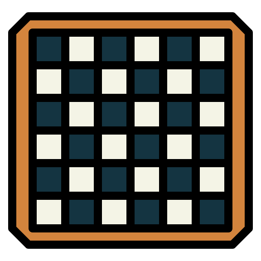 Checker board chess board game checker board icon