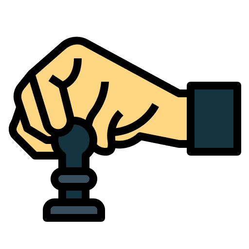 Chess game hand chess icon