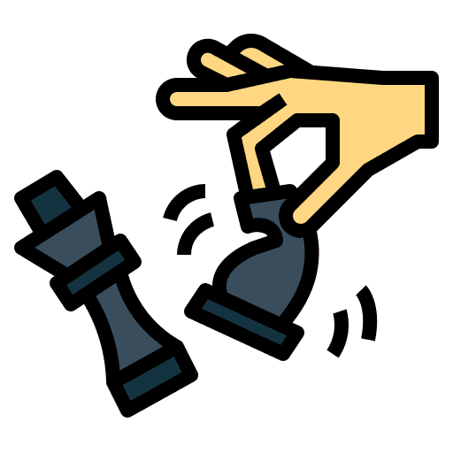 Chess playing gaming chess icon
