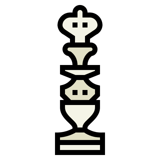 King chess chess piece game icon King chess chess piece game icon