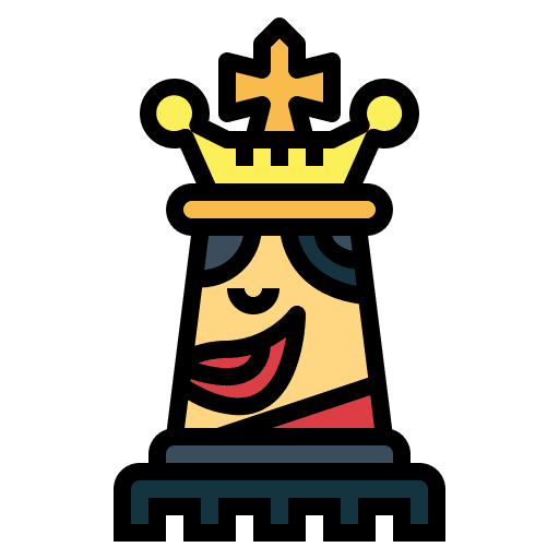 King chess gaming chess piece icon King chess gaming chess piece icon