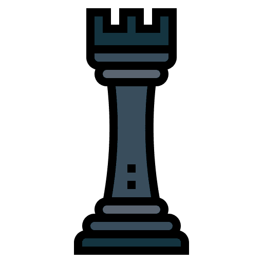 Rook chess piece rook chess icon