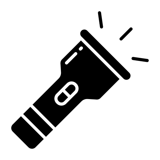 Torch flashlight torch lamp icon