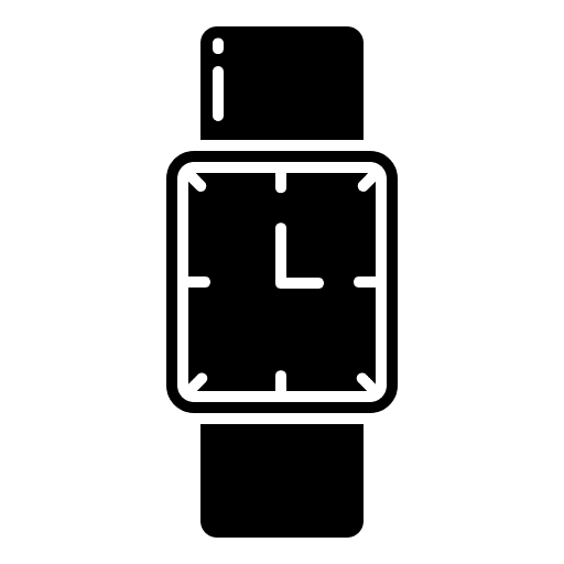 Watch wristwatch time and date time icon