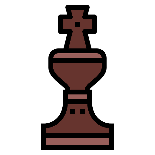 King gaming chess piece king icon King gaming chess piece king icon